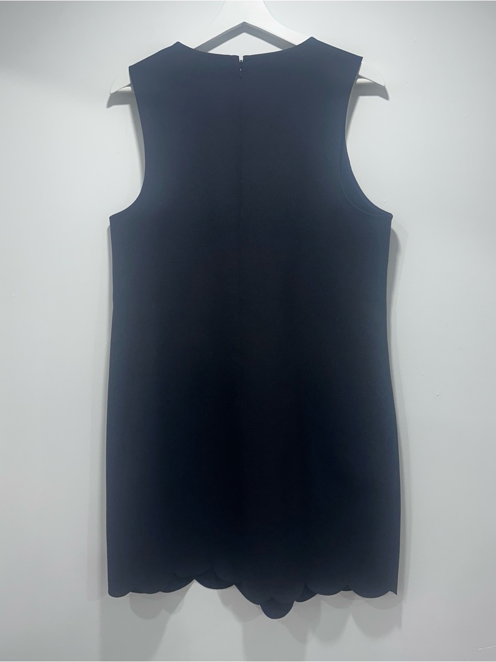J. Crew Black and White Scalloped Mini Dress size 14 - Picture 10 of 10